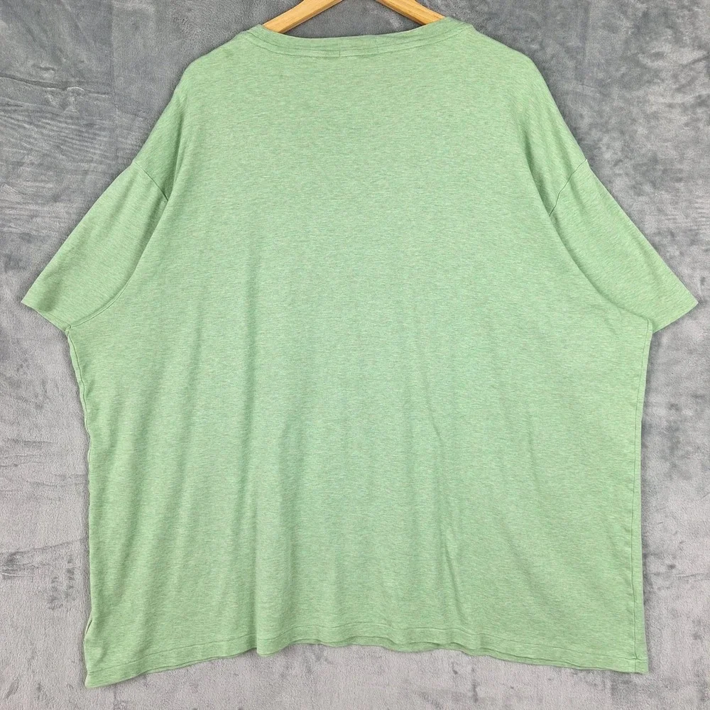 Polo Ralph Lauren Shirt Mens 4XB Big Green Preppy Pony Short Sleeve Tee Casual